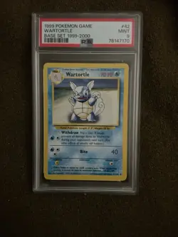 1999 Pokemon Base Set Wartortle Card PSA 9 - Image 1