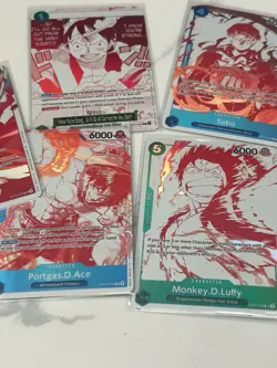 Bandai One Piece 3rd Anniversary Treasure Campaign 6 Card Lot Monkey D. Luffy - Image 2