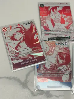 Bandai One Piece 3rd Anniversary Treasure Campaign 6 Card Lot Monkey D. Luffy - Image 3