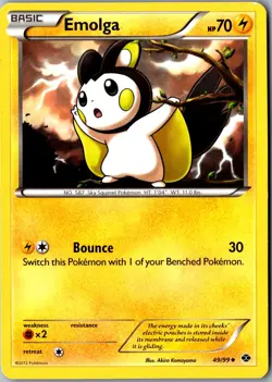 Emolga 49/99 Uncommon Next Destinies LP Pokemon Card - Image 1