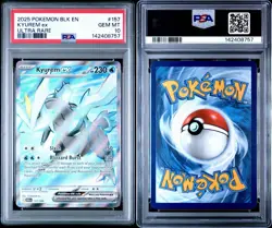 2025 POKEMON BLK EN-BLACK BOLT ULTRA RARE #157 KYUREM EX PSA 10 GEM MINT - Image 3
