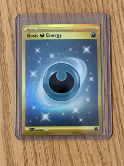 Gold Basic Darkness Energy 098/064 Hyper Rare Shrouded Fable Pokemon Card NM/M - Image 1
