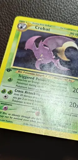 Pokemon TCG 1st Edition Crobat 4/64 Holo WOTC: Neo Revelation - Image 3