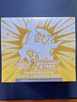 Brilliant Stars Pokemon Center ETB Factory Sealed Sword and Shield Pokemon TCG - Image 1