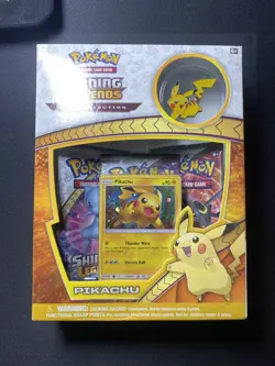 Shining Legends Pikachu Pin Collection Pokemon TCG 2017 Factory Sealed - Image 1