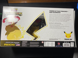 Celebrations Premium Figure Collection Pikachu VMAX Box Pokemon TCG Dent - Image 2