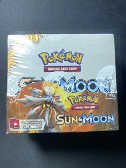 Pokemon Sun and Moon Base Set Booster Box Factory Sealed - Image 1