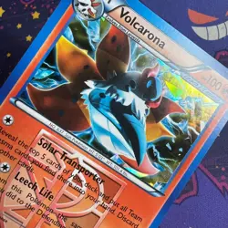 Pokemon TCG - Volcarona Plasma Blast 13/101 Cracked Ice Holo Rare - LP - Image 2