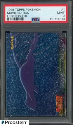 1999 Topps Pokemon Legends Foil #1 Movie Edition PSA MINT - Image 1