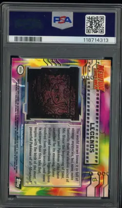 1999 Topps Pokemon Legends Foil #1 Movie Edition PSA MINT - Image 2