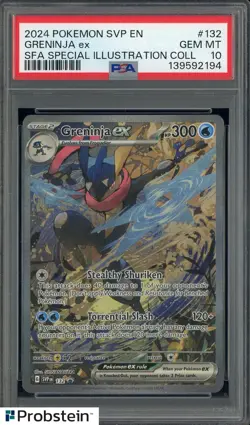 2024 Pokemon SVP EN SFA Special Illustration Collection #132 Greninja ex PSA 10 - Image 1