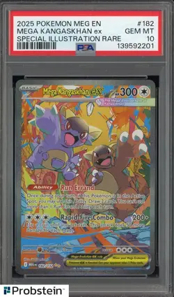 2025 Pokemon MEG EN Special Illustration Rare #182 Mega Kangaskhan ex PSA 10 - Image 1