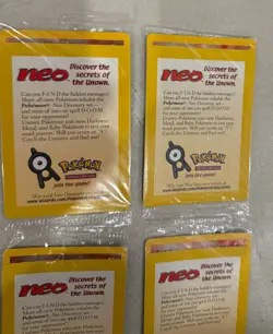 2001 WOTC POKEMON MOVIE ENTEI #34 BLACK STAR PROMO REVERSE HOLO LOT OF 4 SEALED - Image 5
