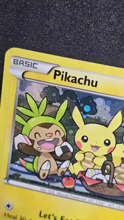 Pokemon Pikachu XY95 Black Star Promo Holo Card NM/EXC - Image 2