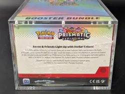 Pokemon SV8.5 Prismatic Evolutions Sealed Booster Bundle Display W/Acrylic Case - Image 3
