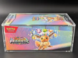 Pokemon SV8.5 Prismatic Evolutions Sealed Booster Bundle Display W/Acrylic Case - Image 4