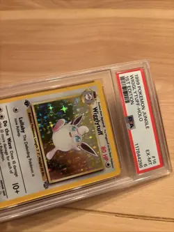 1999 POKEMON JUNGLE 1ST EDITION #16 WIGGLYTUFF-HOLO PSA 6 - Image 2