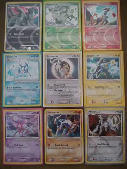 Pokemon TCG COMPLETE - LP LV100 Arceus AR Set 1-9 - Holo Ripple Foil - Image 2