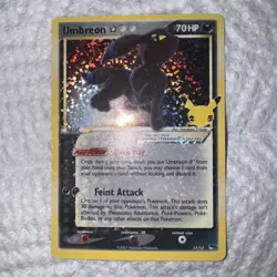 Pokemon TCG Umbreon Gold Star 17/17 Celebrations 25th Classic Collection Mintyyy - Image 1