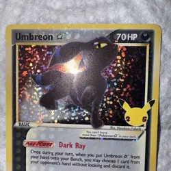 Pokemon TCG Umbreon Gold Star 17/17 Celebrations 25th Classic Collection Mintyyy - Image 4
