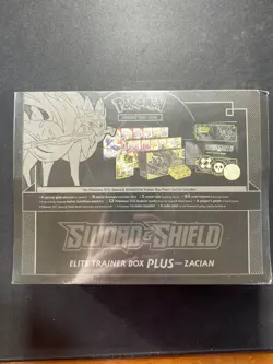 Pokemon TCG Sword & Shield Zacian ETB Elite Trainer Box Plus Factory Sealed - Image 2