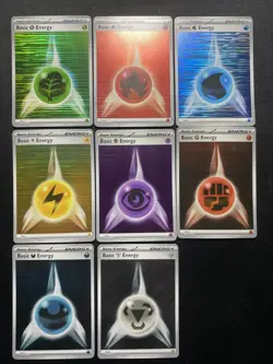 Pokemon TCG Black Bolt White Flare Complete Reverse Holo Energy Lot - Image 1