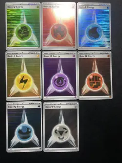 Pokemon TCG Black Bolt White Flare Complete Reverse Holo Energy Lot - Image 3