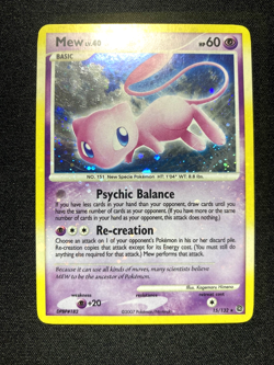 Mew Holo DPBP#182 Pokemon Secret Wonders 2007 SWIRL English LP - Image 1