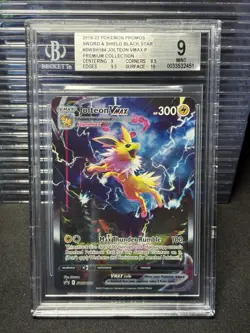 BGS 9 Jolteon VMAX Pokemon Black Star Promo SWSH184 Premium Collection Alt Art - Image 1