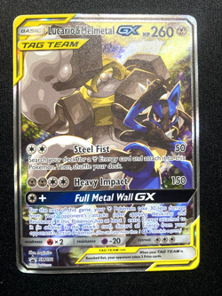 Lucario Melmetal GX SM192 Pokemon Alt Art Black Star Promo 2019 HP - Image 1
