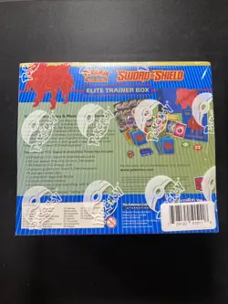 Sword and Shield Base Set ETB Elite Trainer Box Zamazenta Pokemon TCG Sealed - Image 2