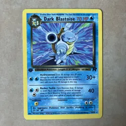 1999-2000 Pokemon Dark Blastoise 20/82 Rare Non-Holo Team Rocket 1st Edition - Image 1