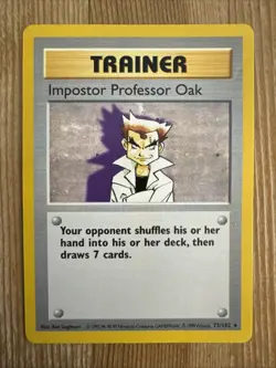 Pokemon - Shadowless Base Set - Imposter Professor Oak - 73/102 - Rare - DMG - Image 1