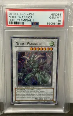 2010 Yu-Gi-Oh! Duel Terminal 1 DT01-EN086 Nitro Warrior YUGIOH PSA 10 GEM MINT - Image 1