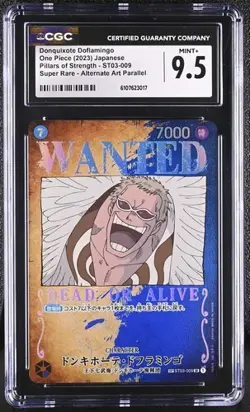 CGC 9.5 One Piece card OP03 ST03-009 Donquixote Doflamingo SR SP Japanese Era - Image 1