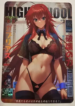 Rias Gremory High School DxD Anime Sexy Waifu Comic Card - Image 3