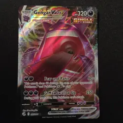 Pokemon Gengar VMAX Ultra Rare Holo 157/264 Fusion Strike Single Strike Card - Image 1