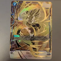 Vegeta FP-007 Gold Dragon Ball Fusion World Card Tournament Promo Prize Card - Image 1