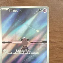 Pokemon Cleffa Illustration Rare Holo SV03 Obsidian Flames 202/197 English Card - Image 3