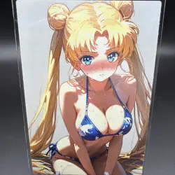 Usagi Tsukino Sailor Moon Anime Waifu Card Doujin ACG Goddess Holo - Image 2