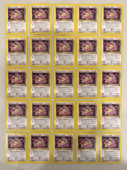 2000 POKEMON LEAGUE TEAM ROCKET'S MEOWTH #18 BLACK STAR PROMO LOT OF 25 CARDS - Image 1