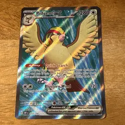 Pokemon Card Pidgeot ex 217/197 Ultra Rare Obsidian Flames Near Mint - Image 1