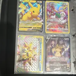 Pokemon TCG Binder Pikachu Mew Gengar Zapdos Entei EX VSTAR Promo Cards - Image 4