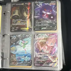 Pokemon TCG Binder Pikachu Mew Gengar Zapdos Entei EX VSTAR Promo Cards - Image 5