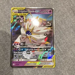Solgaleo & Lunala GX 75/236 Ultra Rare Holo Full Art TAG TEAM Pokemon TCG Card - Image 1