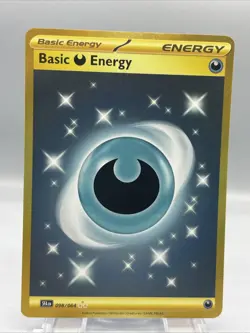 Basic Darkness Energy 098/064 Shrouded Fable Holo Hyper Rare Card NM - Image 1