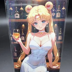 Usagi Tsukino Sailor Moon Anime Waifu Card Doujin ACG Goddess Holo - Image 1