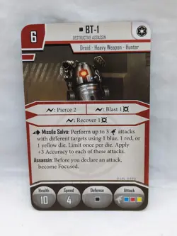 (2) Star Wars Imperial Assault BT-1 And 0-0-0 Villain Pack Deployment Cards - Image 2