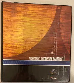MAGIC THE GATHERING TOURNAMENT ORGANIZER’S HANDBOOK BINDER WIZARDS DCI VINTAGE - Image 1