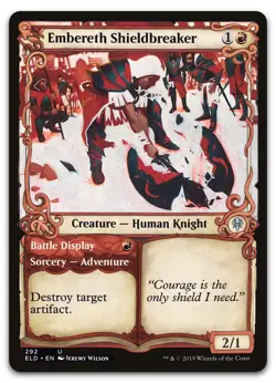 Embereth Shieldbreaker (Showcase) #292 (MP) Throne of Eldraine ELD Magic MTG - Image 1